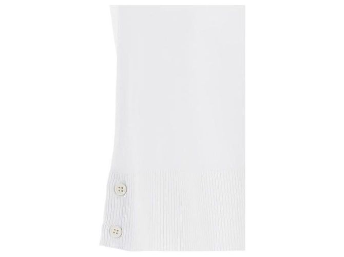 Thom Browne Polo de manga curta com costuras Branco - vista 7