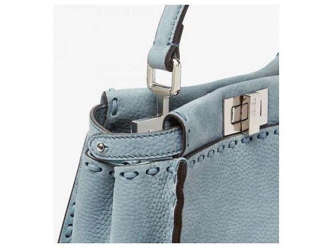 Fendi Peekaboo Mini Tasche Blau - Ansicht 8
