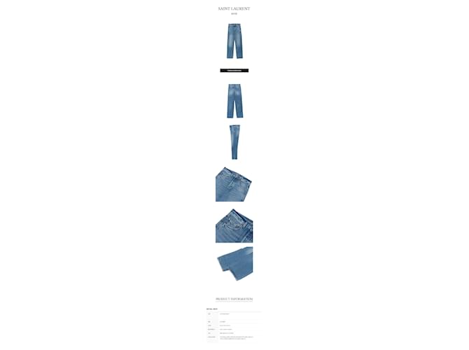 Saint Laurent Denim Azul Medio - vista 2