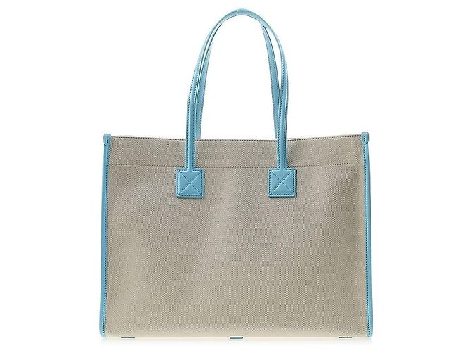Burberry Freya Tote Medium aus zweifarbiger Leinwand LL MD FREYA TOTE Mehrfarben - Ansicht 3
