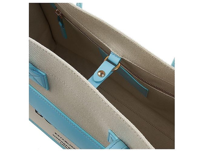 Burberry Freya Tote Medium aus zweifarbiger Leinwand LL MD FREYA TOTE Mehrfarben - Ansicht 8