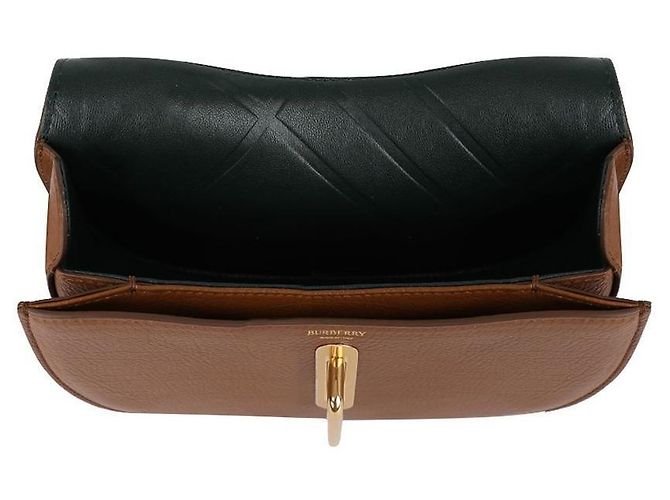 Burberry Borsa Horse Bag Piccola con Chiusura Marrone - vista 7