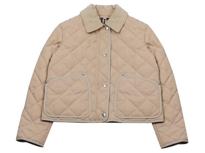 Burberry Veste matelassée avec col en velours côtelé - vue 3