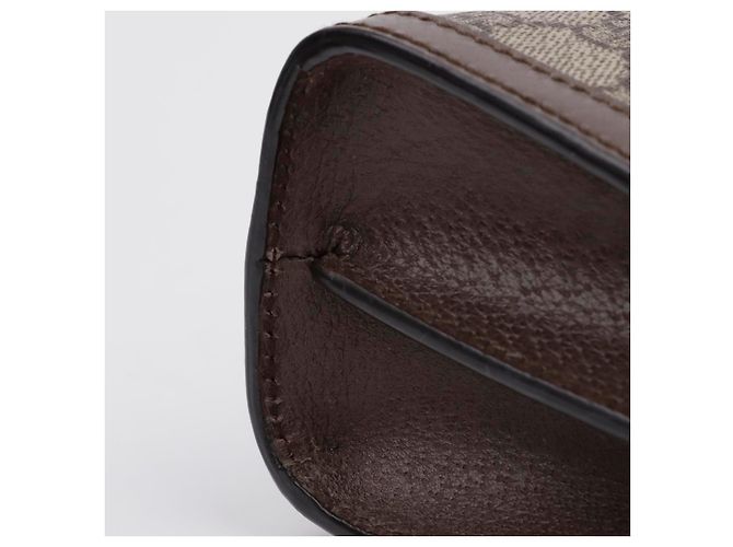 Gucci Bolsa de Ombro Small Ophidia GG Castanho Marrom - vista 10