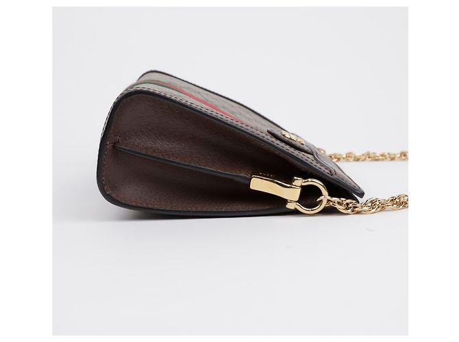 Gucci Bolsa de Ombro Small Ophidia GG Castanho Marrom - vista 4