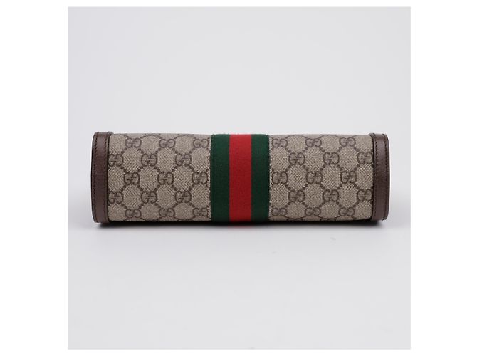 Gucci Bolsa de Ombro Small Ophidia GG Castanho Marrom - vista 5