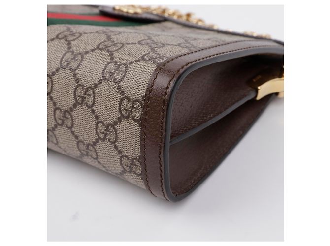 Gucci Bolsa de Ombro Small Ophidia GG Castanho Marrom - vista 6