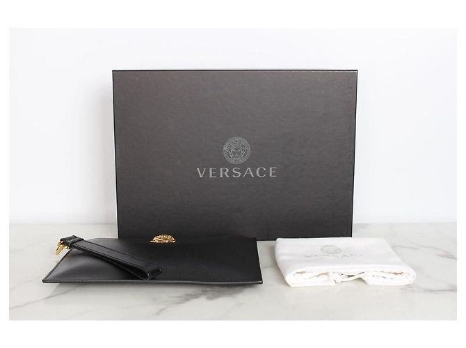 Versace Pochette noire et dorée - vue 2
