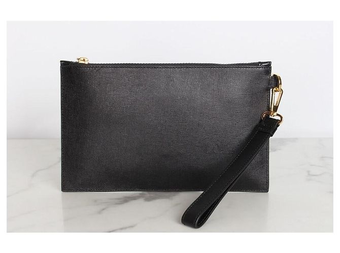 Versace Pochette noire et dorée - vue 3