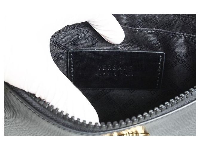 Versace Pochette noire et dorée - vue 9