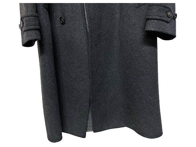 Loro Piana Abrigo largo de cachemira gris oscuro Negro - vista 6