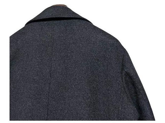 Loro Piana Abrigo largo de cachemira gris oscuro Negro - vista 8
