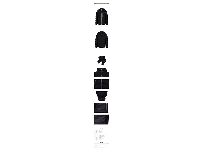 Tom Ford Giacca in piumino d'oca con cappuccio Black Light Nero - vista 2