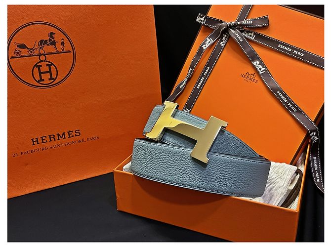 Hermès Classic Black Mint Reversible Gürtel Large Gold Mehrfarben - Ansicht 2