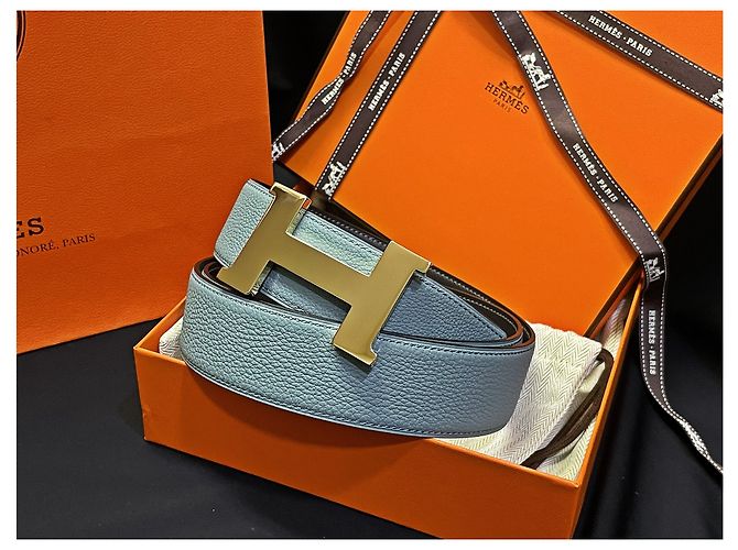 Hermès Classic Black Mint Reversible Gürtel Large Gold Mehrfarben - Ansicht 3
