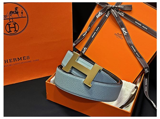 Hermès Classic Black Mint Reversible Gürtel Large Gold Mehrfarben - Ansicht 4