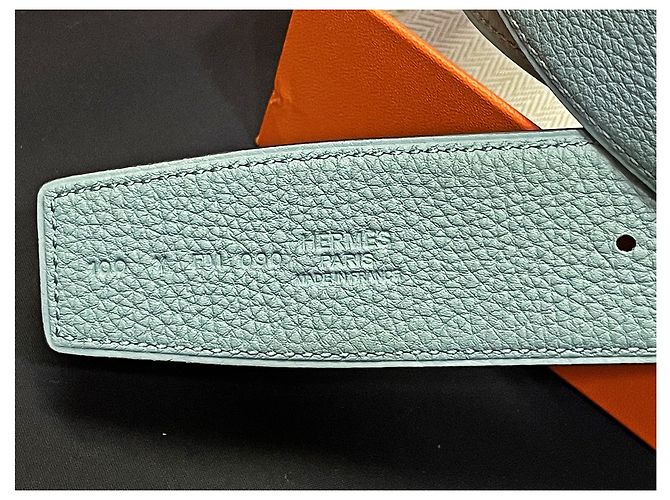 Hermès Classic Black Mint Reversible Gürtel Large Gold Mehrfarben - Ansicht 6