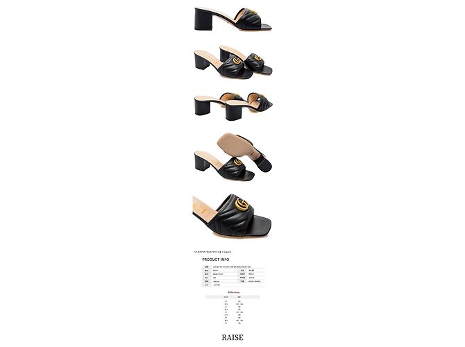 Gucci Sandali slide con logo GG dorato Multicolore - vista 2