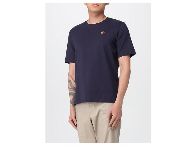Bally Baumwoll-T-Shirt mit Crest-Logo Blau - Ansicht 7