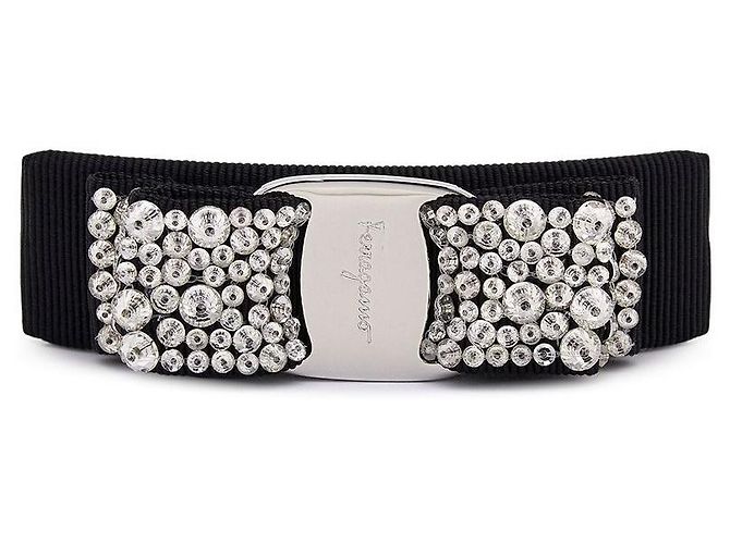 Salvatore Ferragamo Fermi di capelli a fiocco di cristallo Argento - vista 2