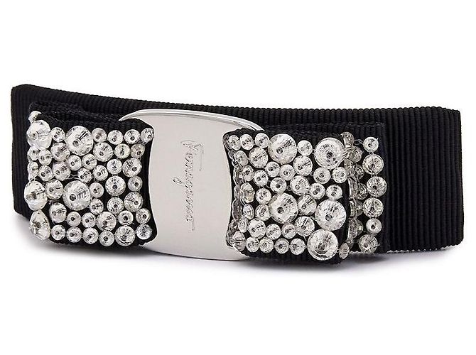 Salvatore Ferragamo Fermi di capelli a fiocco di cristallo Argento - vista 3