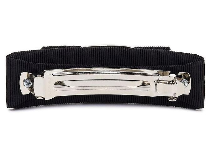 Salvatore Ferragamo Fermi di capelli a fiocco di cristallo Argento - vista 4