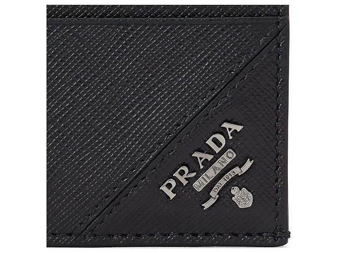 Prada Portacarte uomo Saffiano QME Nero - vista 6