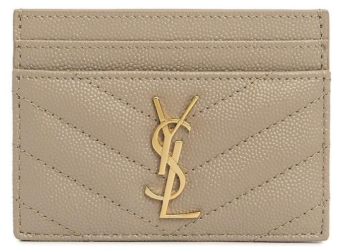Saint Laurent Tarjetero Matelassé Cassandra para mujer Naranja - vista 2