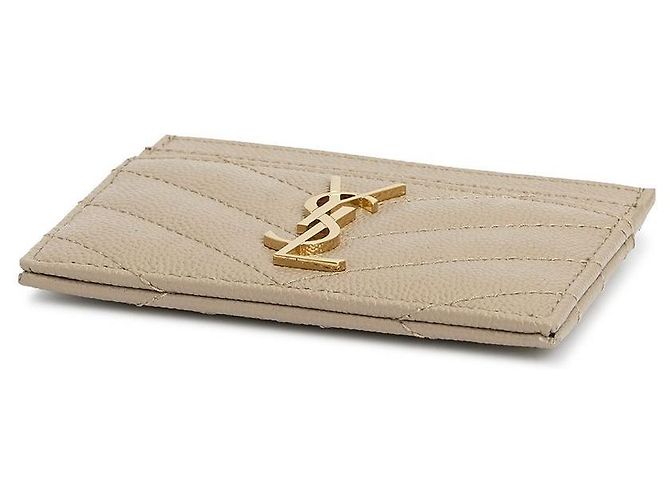 Saint Laurent Tarjetero Matelassé Cassandra para mujer Naranja - vista 4