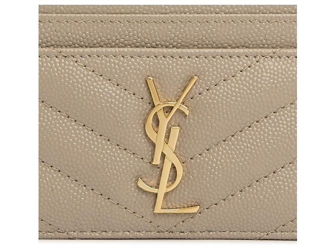 Saint Laurent Tarjetero Matelassé Cassandra para mujer Naranja - vista 6