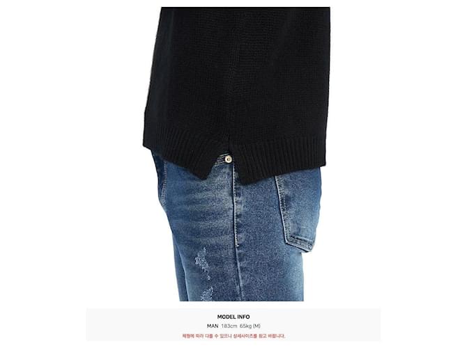 Valentino schwarzer Strickpullover für Herren - Ansicht 11