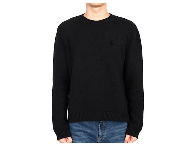 Valentino schwarzer Strickpullover für Herren - Ansicht 2