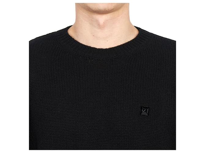 Valentino schwarzer Strickpullover für Herren - Ansicht 7