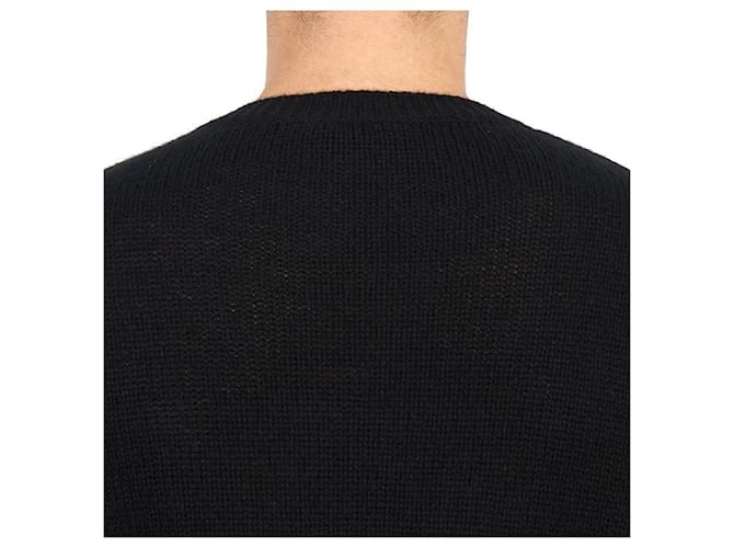 Valentino schwarzer Strickpullover für Herren - Ansicht 8