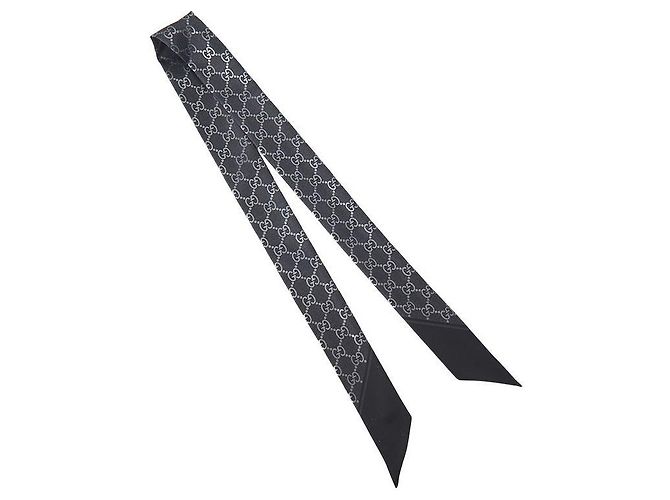Gucci Silk Scarf Black - view 3