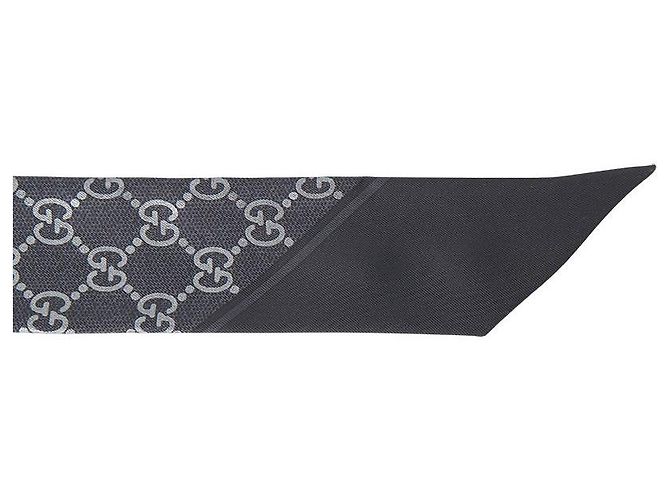 Gucci Silk Scarf Black - view 5