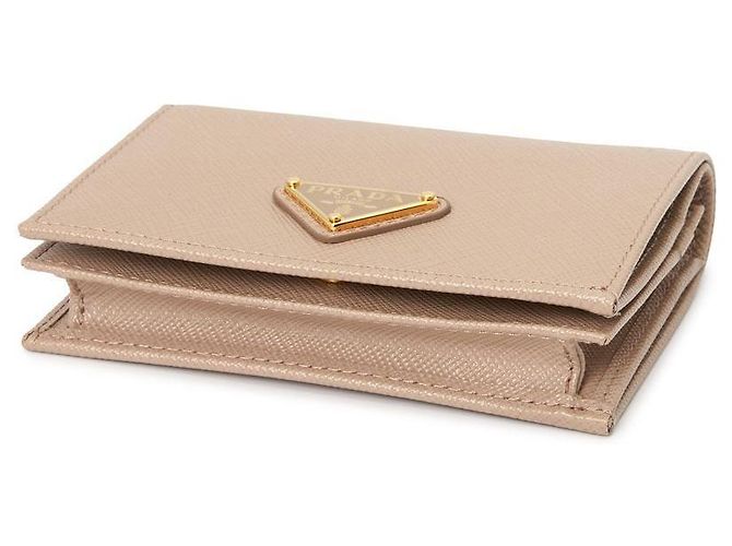 Prada Portafoglio compatto Saffiano da donna QHH - vista 4