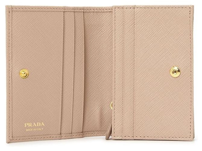 Prada Portafoglio compatto Saffiano da donna QHH - vista 5
