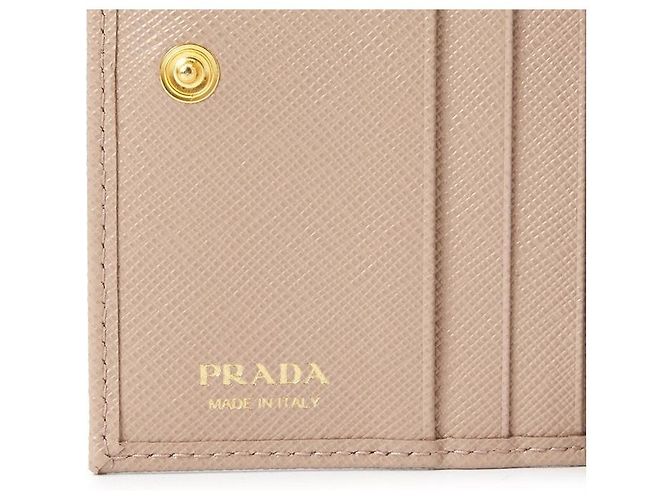 Prada Portafoglio compatto Saffiano da donna QHH - vista 9