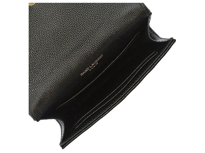 Saint Laurent Tarjetero acolchado para mujer Negro - vista 5