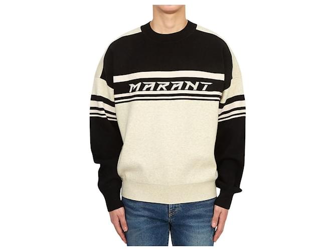 Isabel Marant Colby Strickpullover für Herren weiß - Ansicht 2