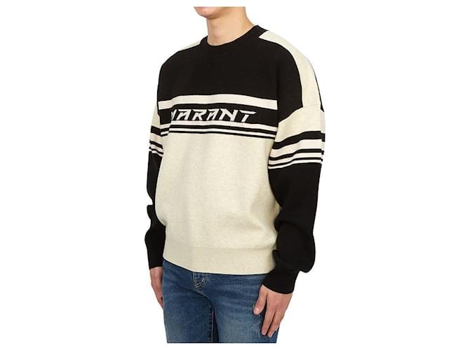 Isabel Marant Colby Strickpullover für Herren weiß - Ansicht 3