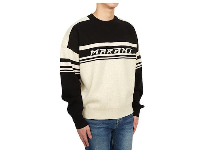 Isabel Marant Colby Strickpullover für Herren weiß - Ansicht 4