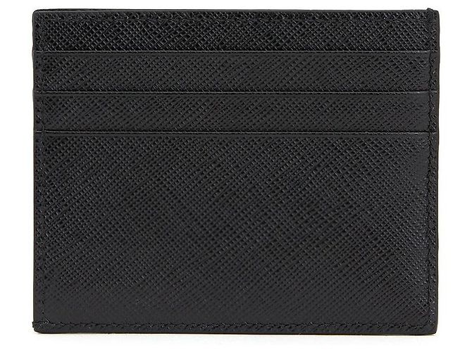 Prada Portacarte uomo Saffiano QHH Nero - vista 3