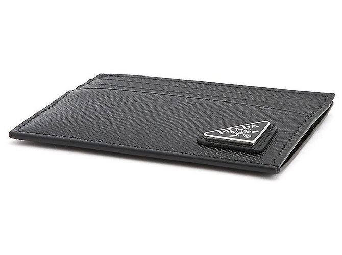 Prada Portacarte uomo Saffiano QHH Nero - vista 4