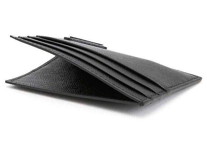 Prada Portacarte uomo Saffiano QHH Nero - vista 5