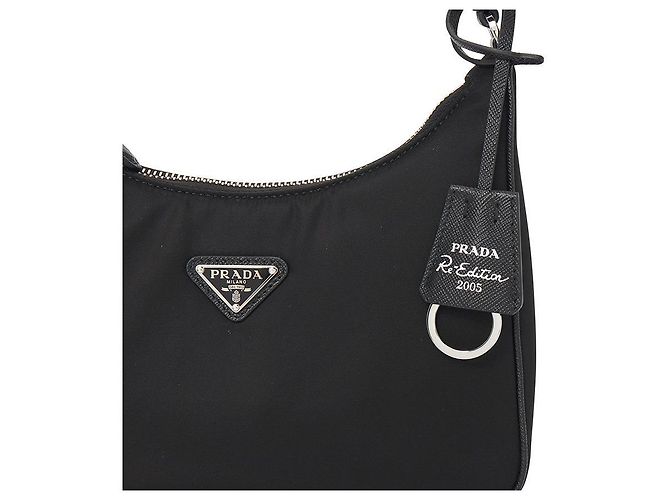 Prada Borsa a spalla mini Re-Nylon Reedition da donna Nero - vista 7