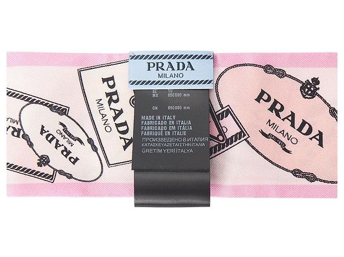 Prada Pañuelo Skinny de Seda Multicolor - vista 6