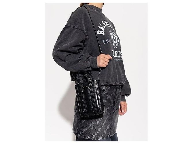 Balenciaga Leder-Handytasche Schwarz - Ansicht 2