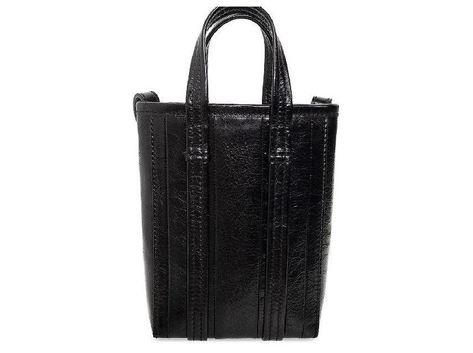 Balenciaga Leder-Handytasche Schwarz - Ansicht 4